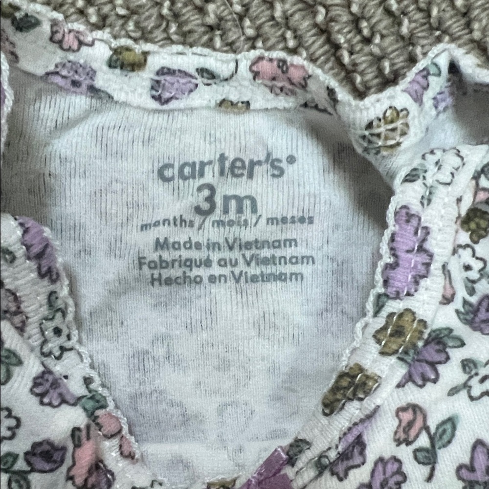 Carter's Multicolor Floral Bodysuit with matching Leggings - Picture 2 of 9